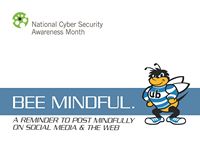 bee mindful postercard front